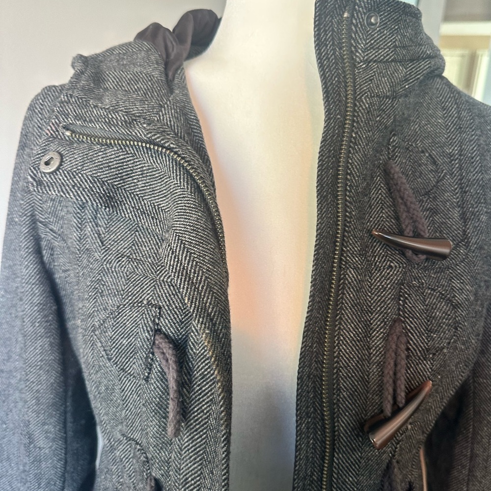 Divided Charcoal Herringbone Jacket. Note: Fits Xs - image 2